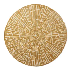 Sunburst Hand-Knotted Round Rug