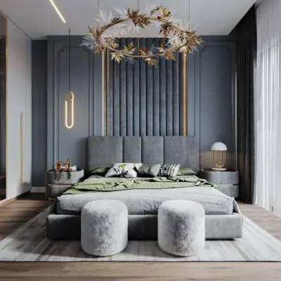 Custom Upholstered Headboards Wall Panels & Bed Frames Any Size! Custom Made To Your Desire - Any Design! Easy to Install - DWU2